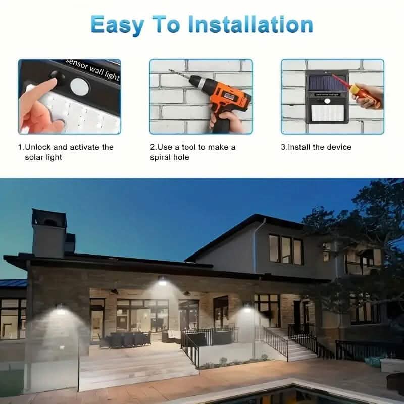 Ultra-Bright Solar Security Outdoor Lights