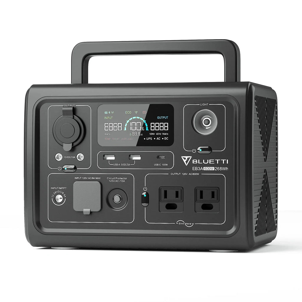 BLUETTI EB3A Portable Power Station – 268Wh LiFePO4