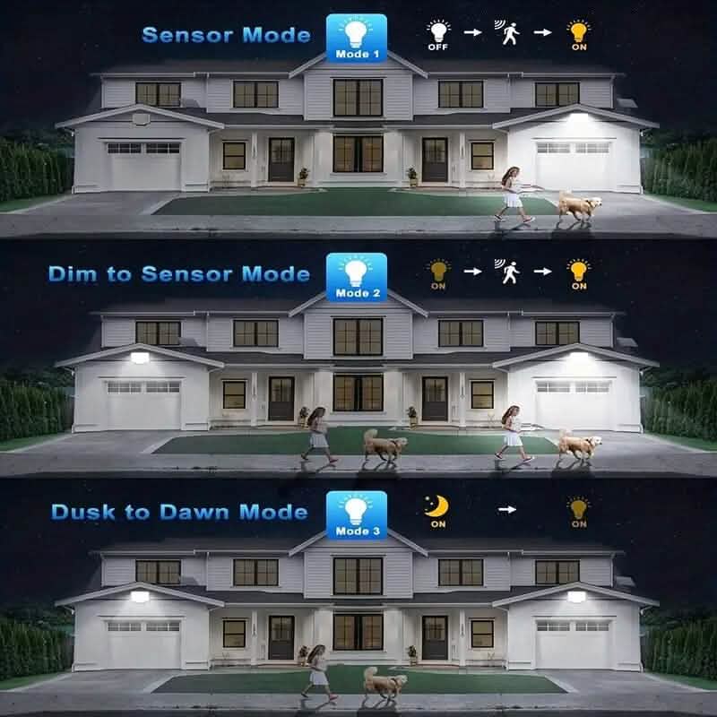 2-Pack Solar Wall Lights with Split Panel