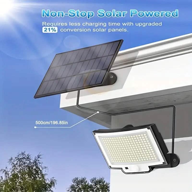 2-Pack Solar Wall Lights with Split Panel