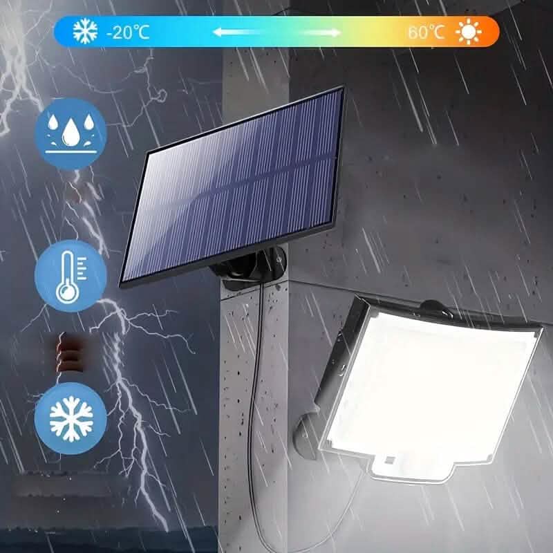 2-Pack Solar Wall Lights with Split Panel