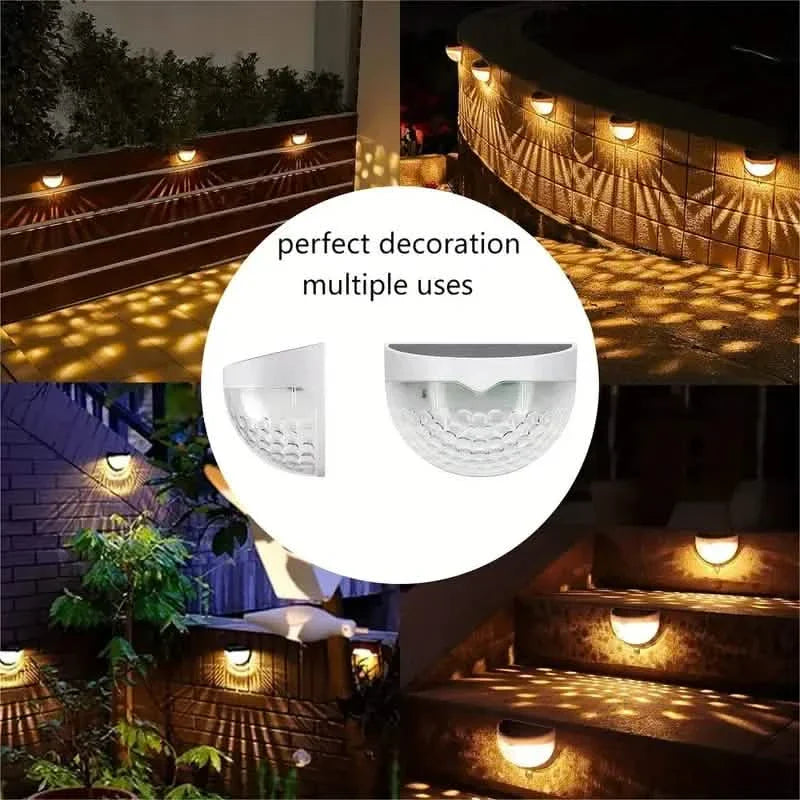2-Pack Solar Fence, Deck & Wall Lights