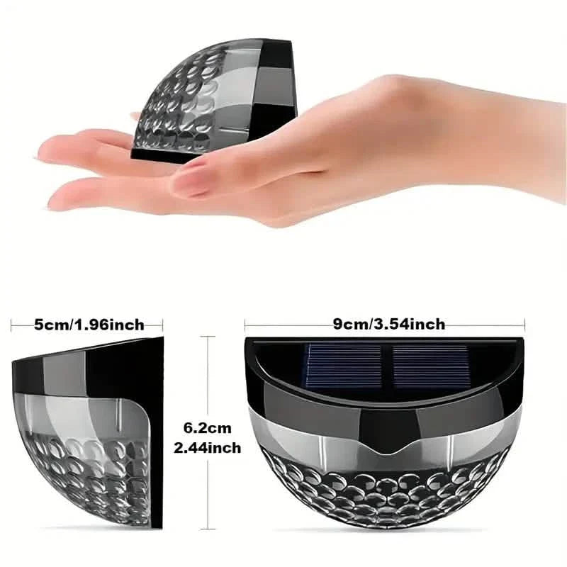 2-Pack Solar Fence, Deck & Wall Lights