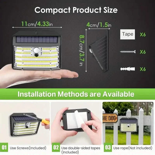 126 LED Solar Motion Security Light