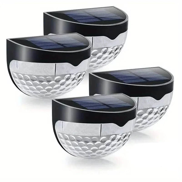 NoWire DeckGlow Solar Fence and Deck Accent Lights – Waterproof Outdoor Decor (4-Pack)