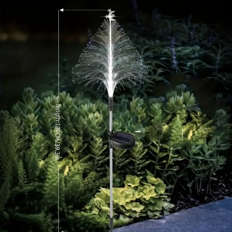 NoWire SolarGlow Color-Changing Christmas Tree Lights – 4 Pack