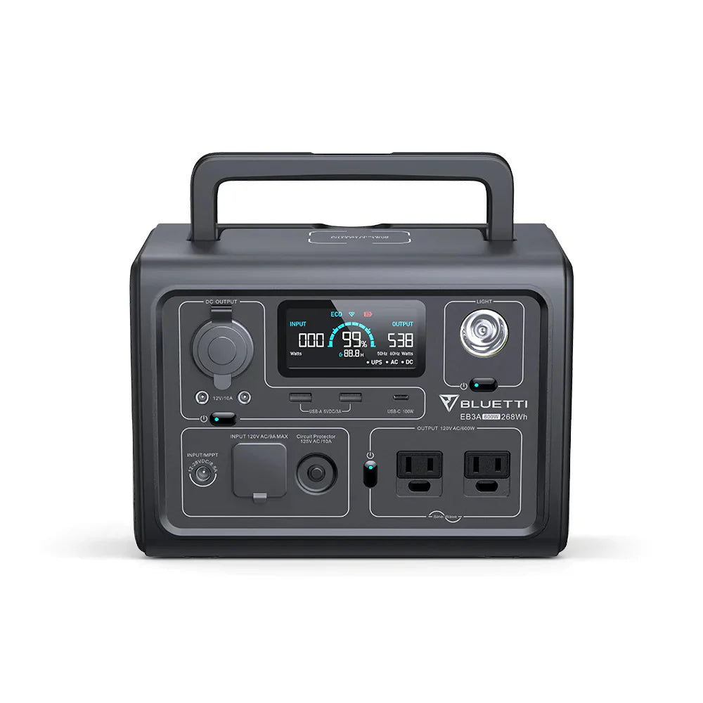 BLUETTI EB3A Portable Power Station – 268Wh LiFePO4