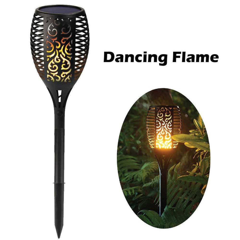NoWire EmberFlame Solar Torch Lights – 4 Pack