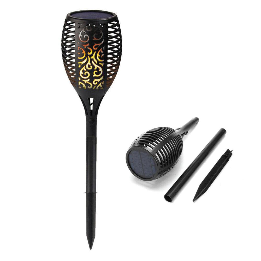 NoWire EmberFlame Solar Torch Lights – 4 Pack