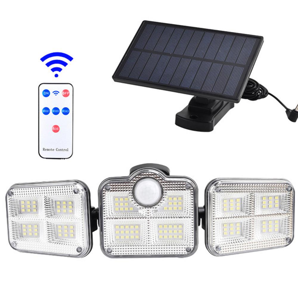 NoWire MotionGuard Solar Security Spotlight – 3 Head