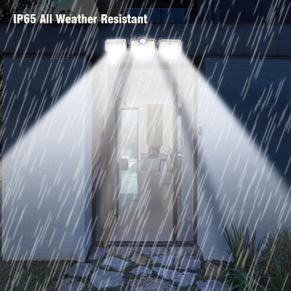 NoWire MotionGuard Solar Security Spotlight – 3 Head