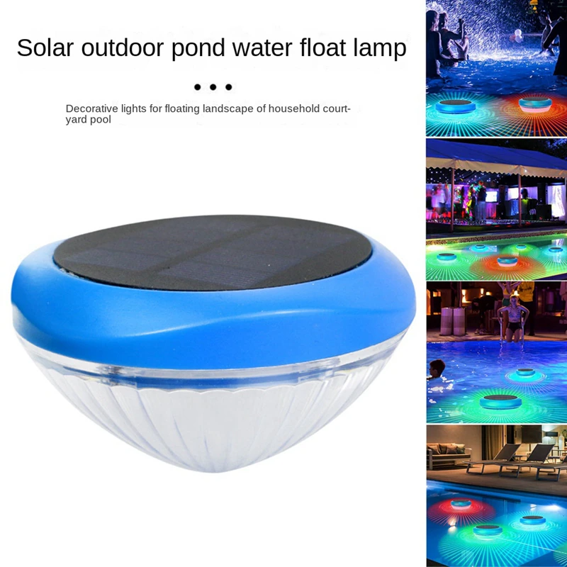 NoWire AquaGlow Solar Floating Pool Light