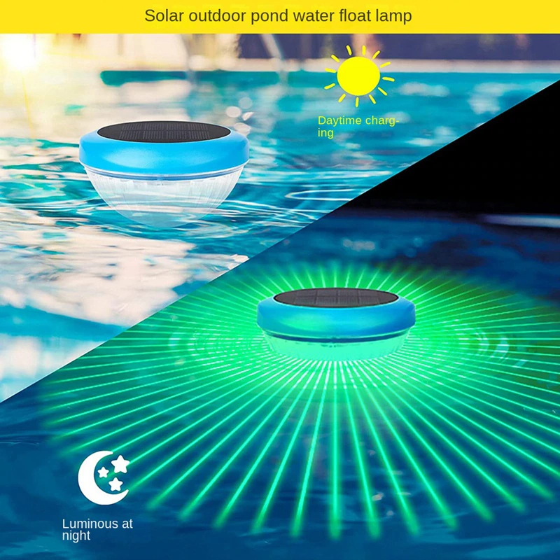 NoWire AquaGlow Solar Floating Pool Light