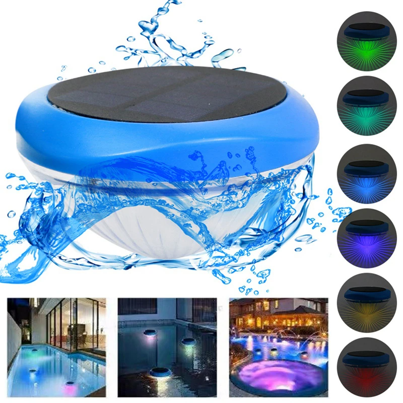 NoWire AquaGlow Solar Floating Pool Light