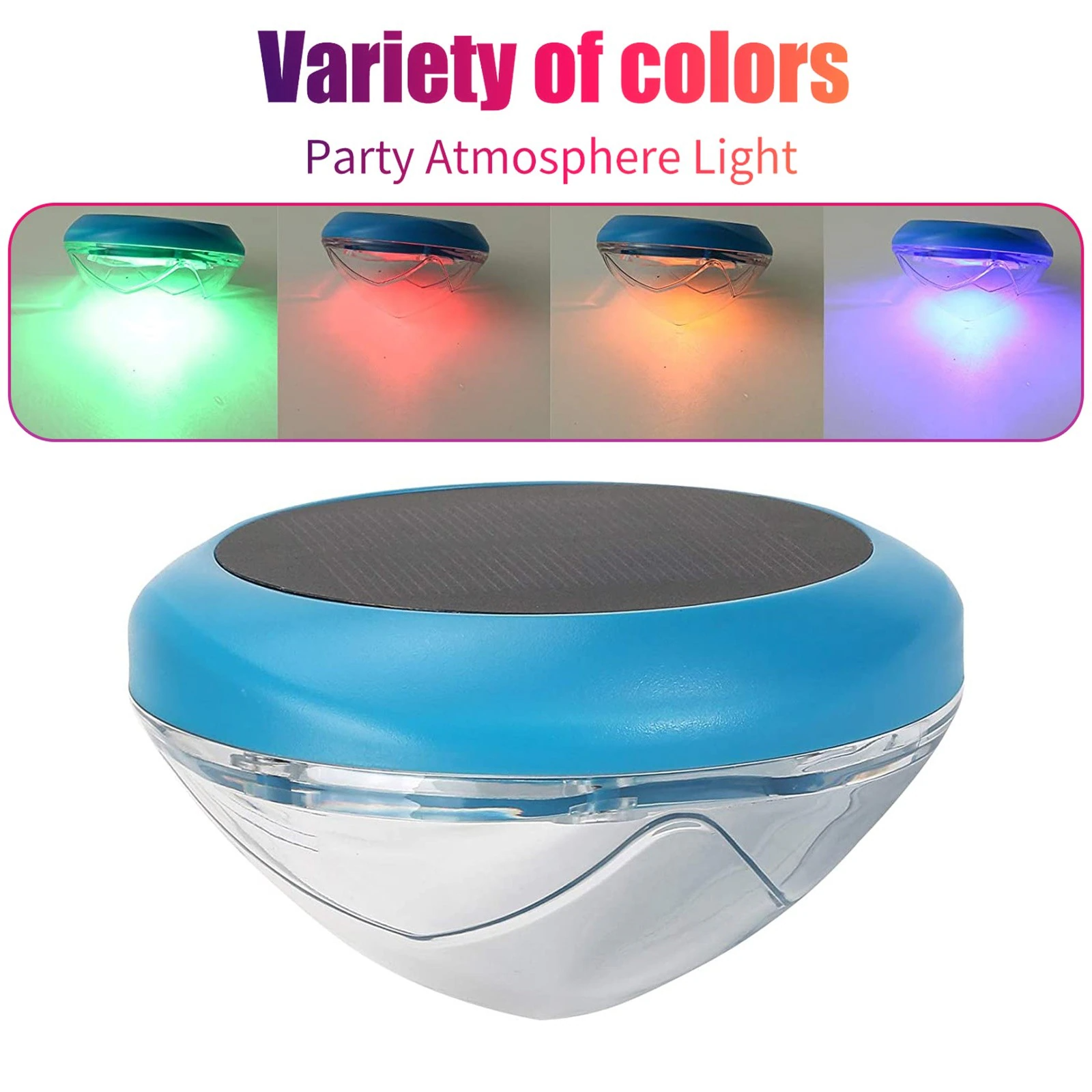 NoWire AquaGlow Solar Floating Pool Light