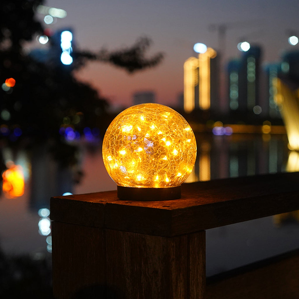 NoWire PrismGlow Solar Glass Globe Lights – 2 / 4 Pack