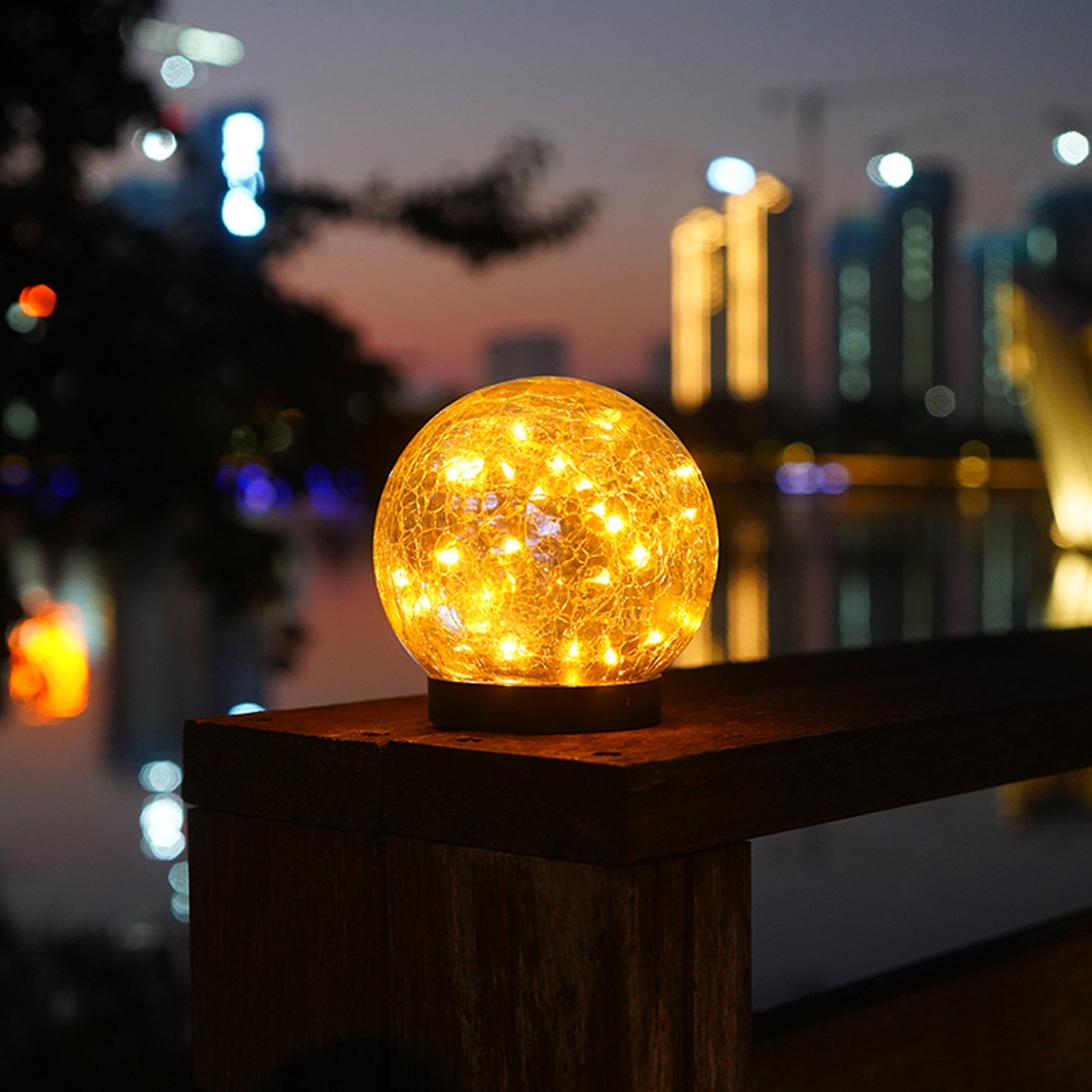 NoWire PrismGlow Solar Glass Globe Lights – 2 / 4 Pack