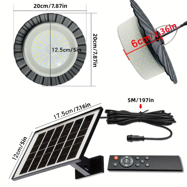 SunBeam Solar Pendant Light with Remote – 244 LED