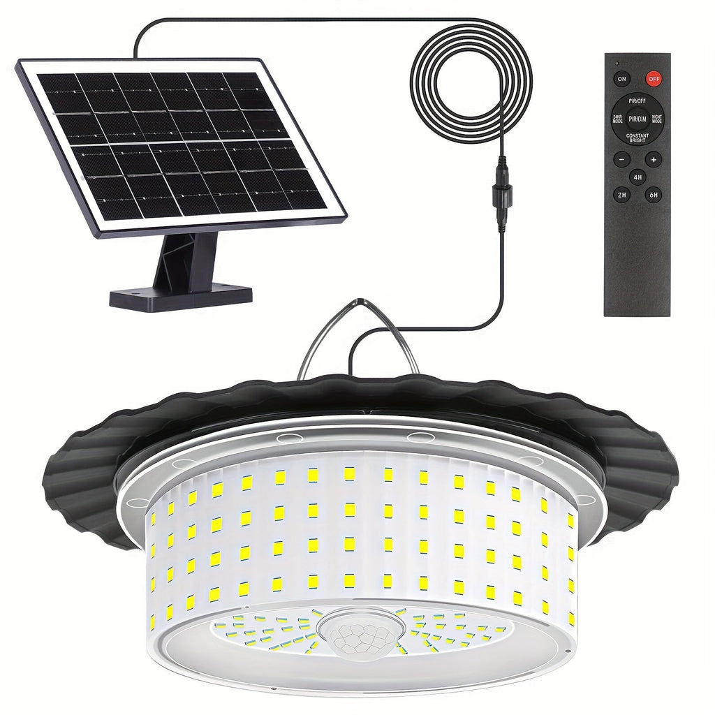 NoWire SunBeam Solar Pendant Light with Remote – 244 LED