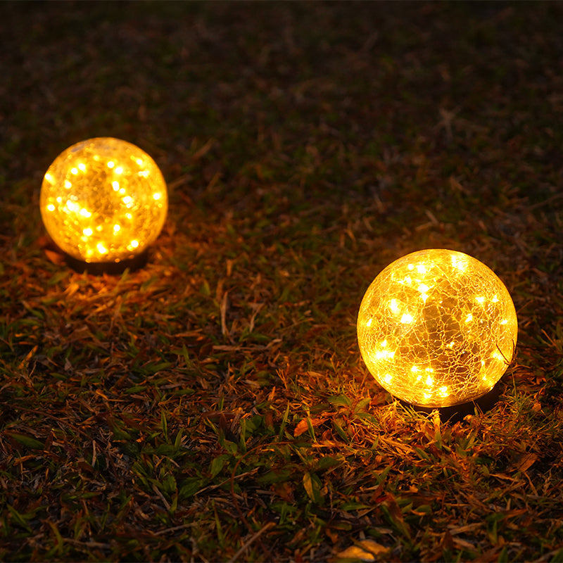 NoWire PrismGlow Solar Glass Globe Lights – 2 / 4 Pack