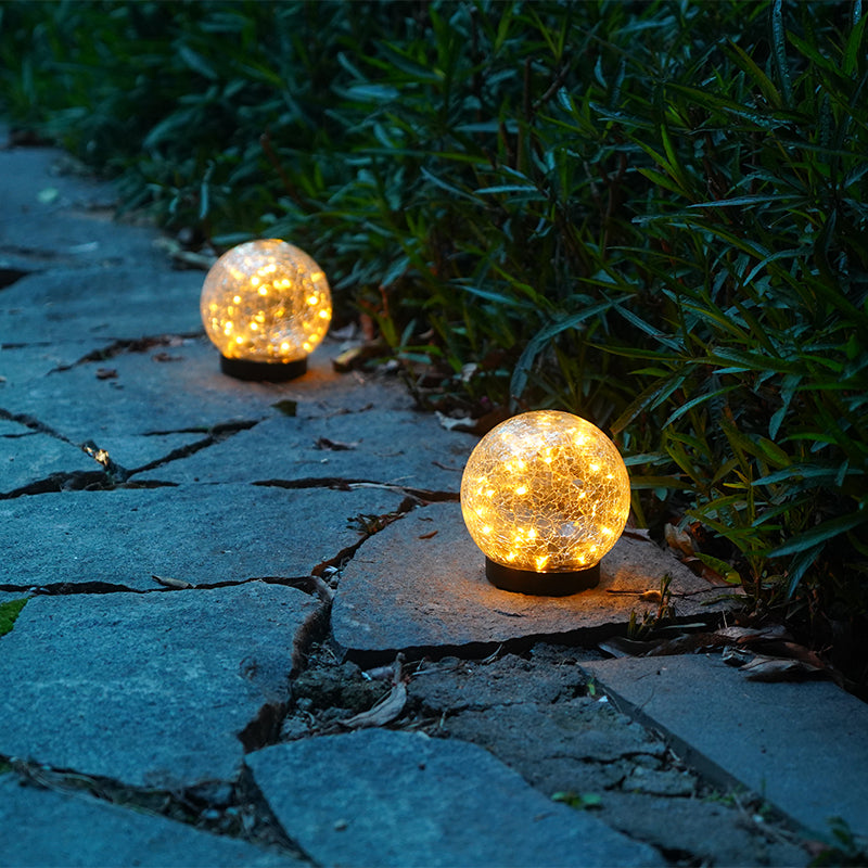 NoWire PrismGlow Solar Glass Globe Lights – 2 / 4 Pack