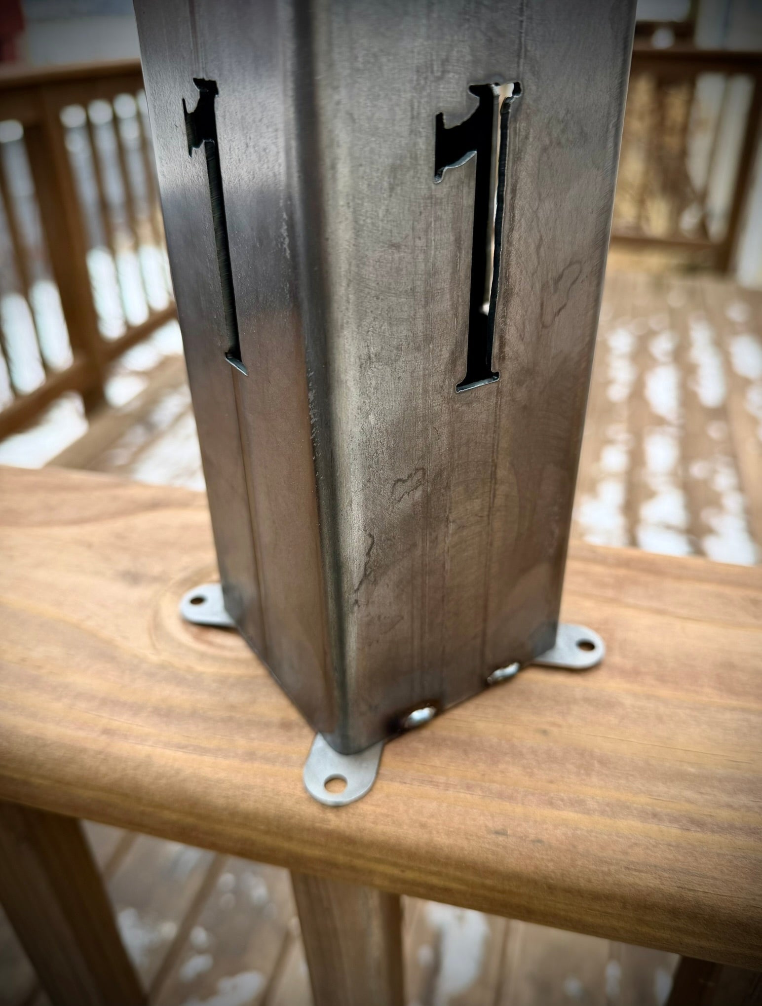 Steel Solar Address Light for Porch, Driveway & Entryway