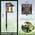 NoWire GardenLantern Solar Path Lights – 4 Pack