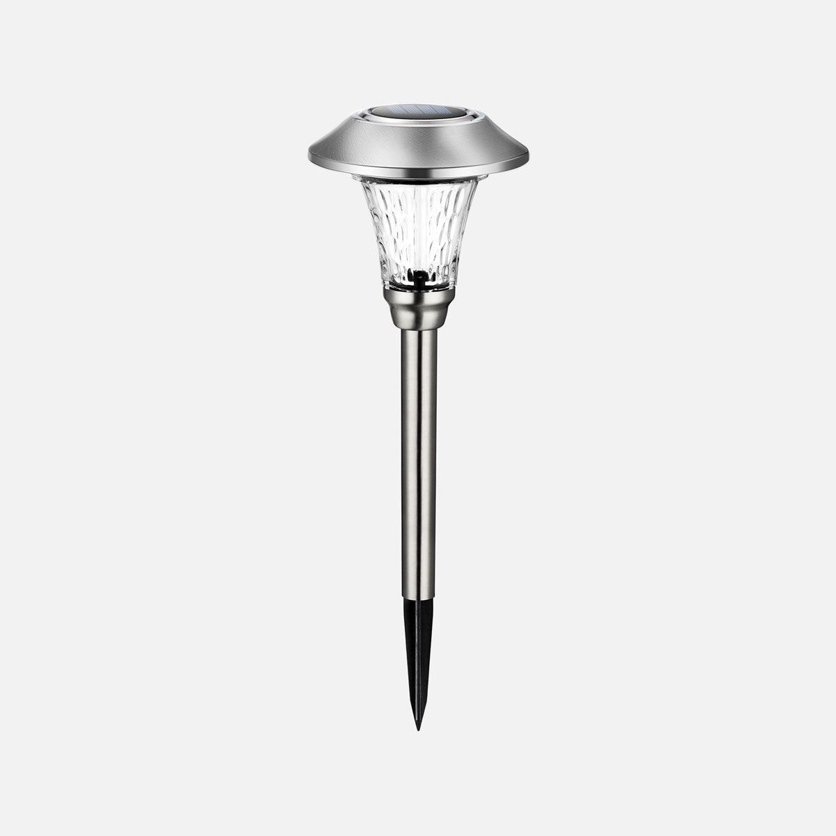 NoWire SteelGlow Solar Pathway Lights – 8 Pack