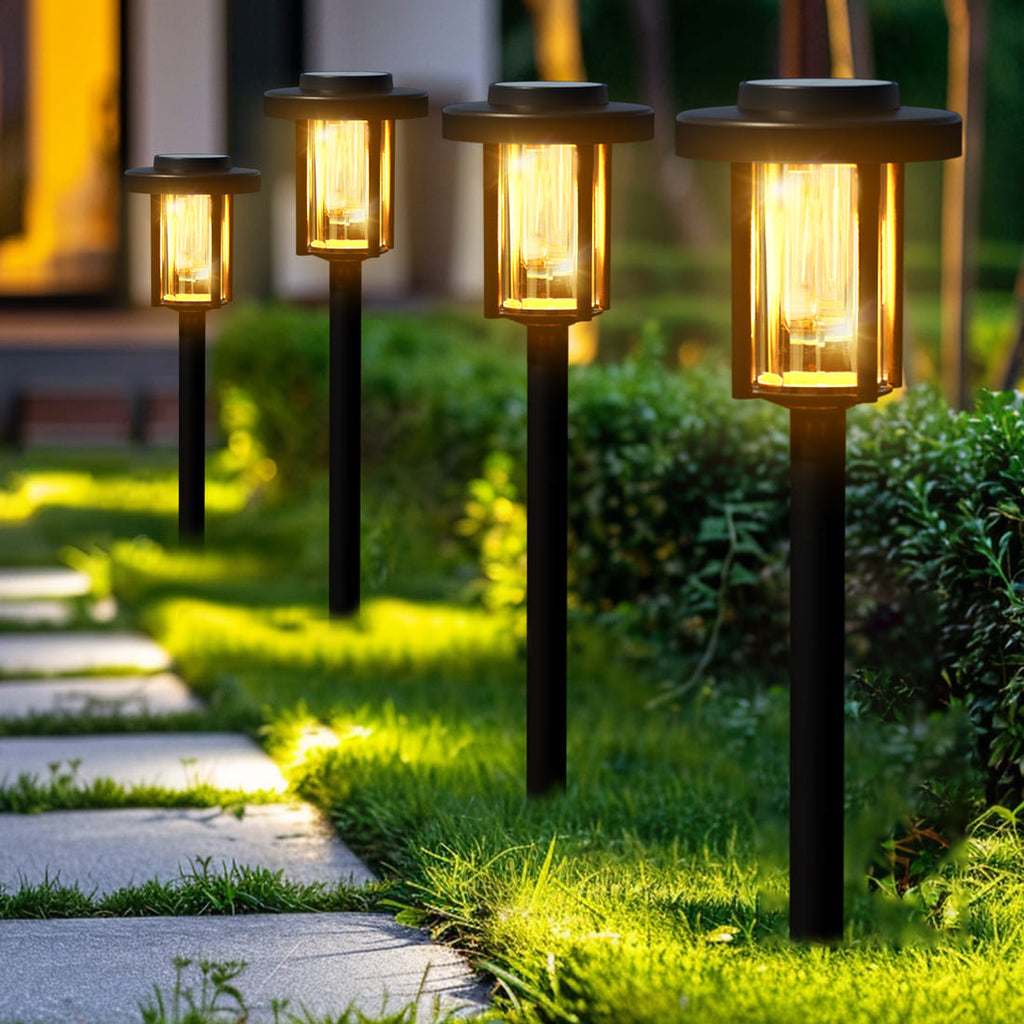 NoWire HeritageGlow Solar Pathway Lights – 8 Pack