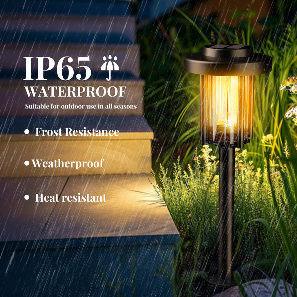 NoWire HeritageGlow Solar Pathway Lights – 8 Pack