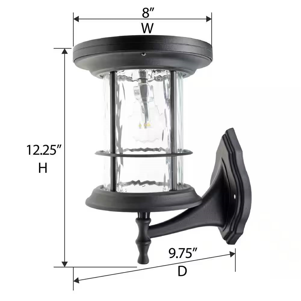 NoWire FlexGlow Solar Lantern – Pole, Base & Wall Mount