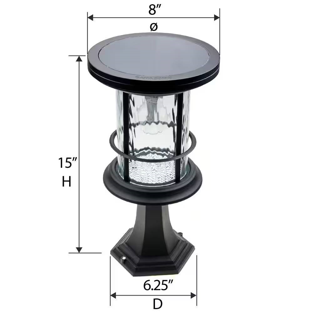 NoWire FlexGlow Solar Lantern – Pole, Base & Wall Mount