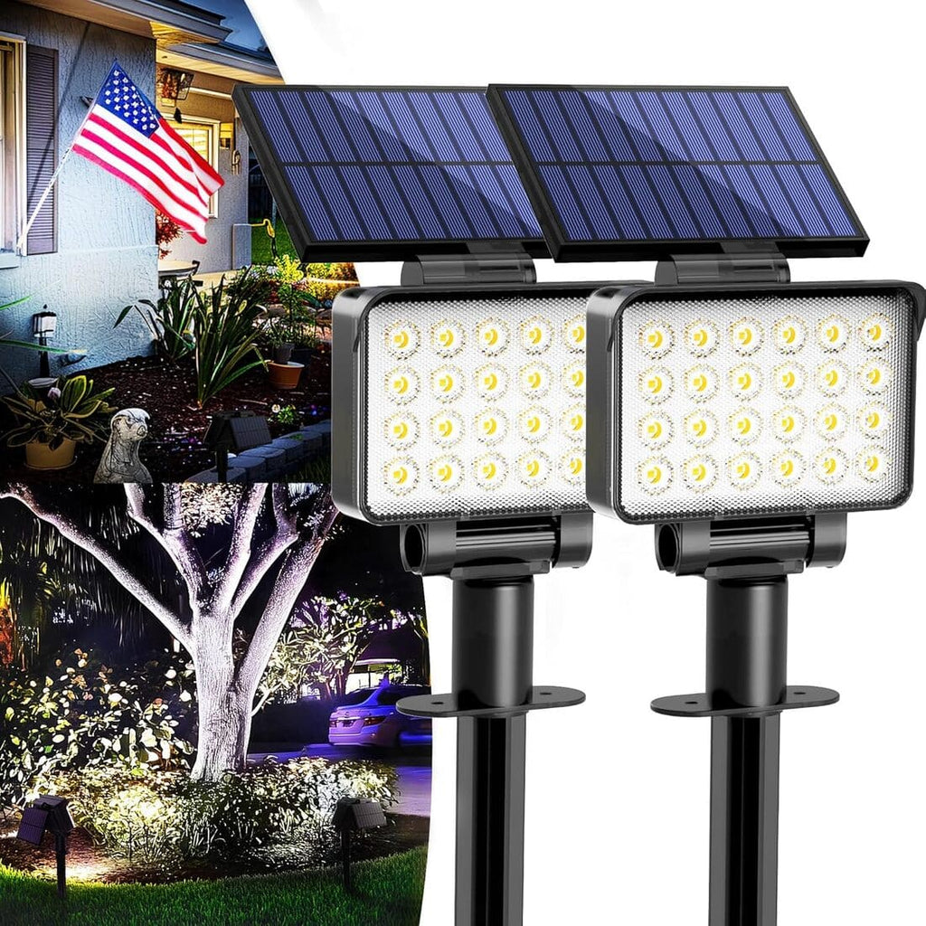 NoWire Solar Landscape Spotlights – 2 Pack