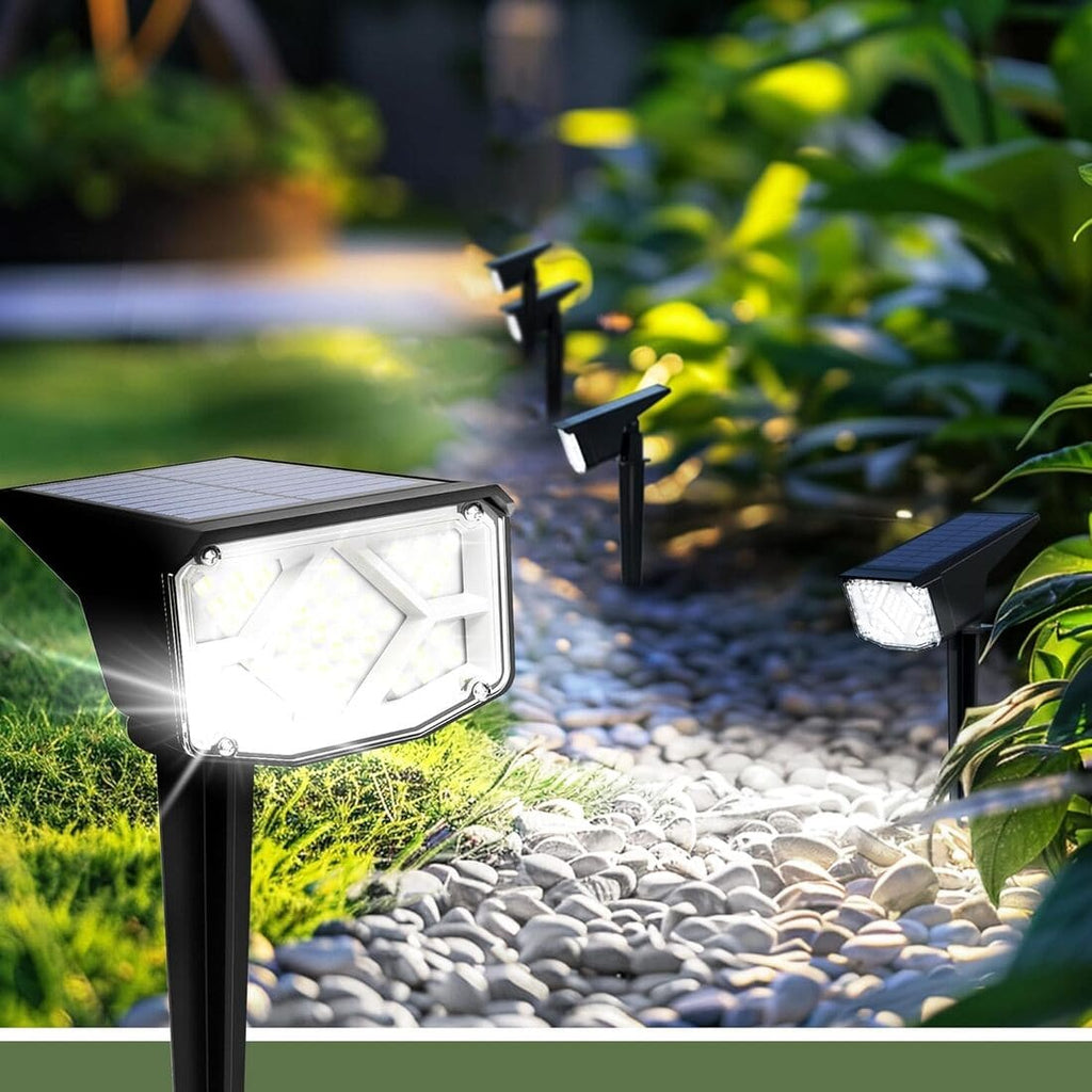 NoWire MiniBeam Solar Spotlights – 400 Lumens – 6 Pack