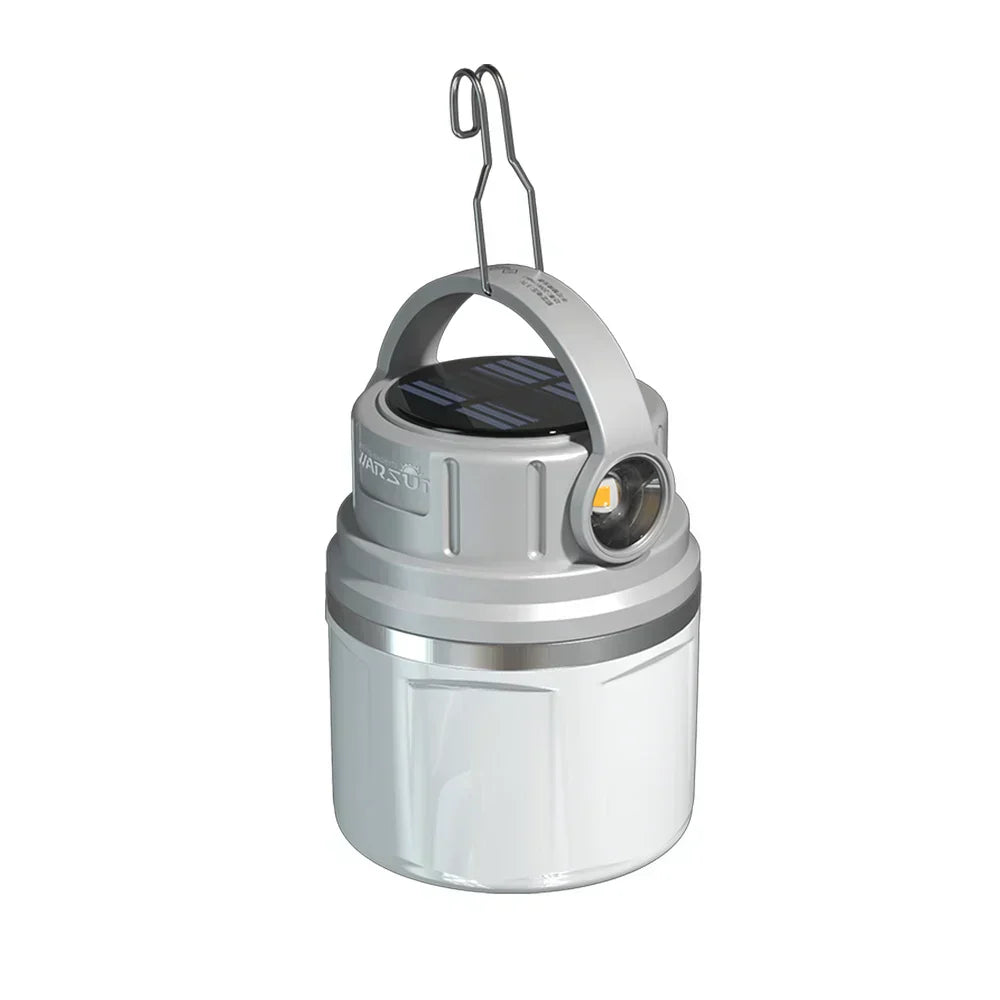 TrailGlow Solar Rechargeable Camping Lantern – 1100 Lumens
