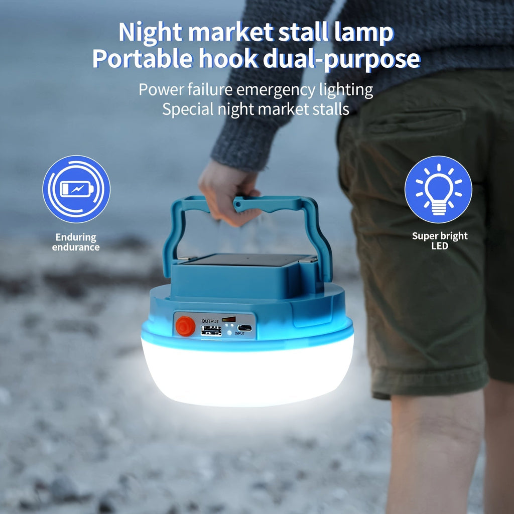NoWire Solar LED Camping Light with Magnetic Base