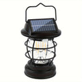 NoWire TrailGlow Solar LED Camping Lantern – Black