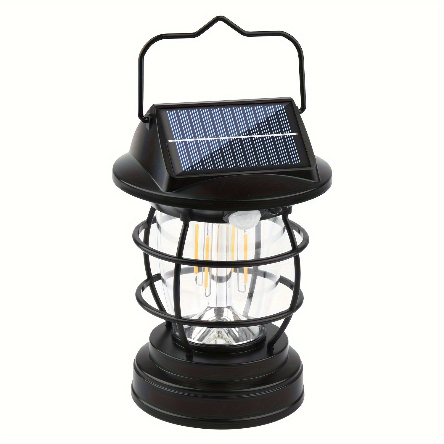 NoWire TrailGlow Solar LED Camping Lantern – Black