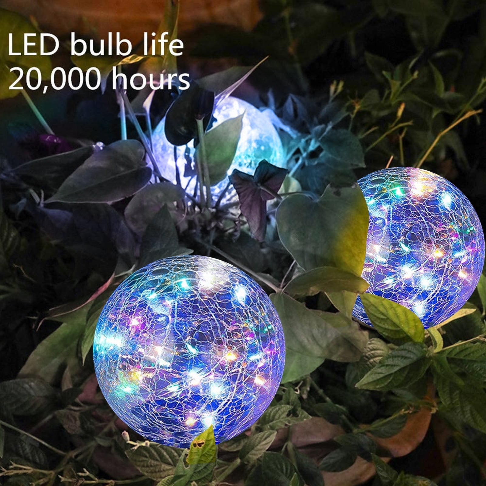 NoWire PrismGlow Solar Glass Globe Lights – 2 / 4 Pack