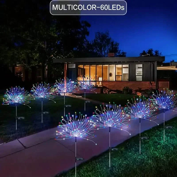 NoWire ColorGlow Solar Pathway Lights – Multi-Mode Garden Stake Set