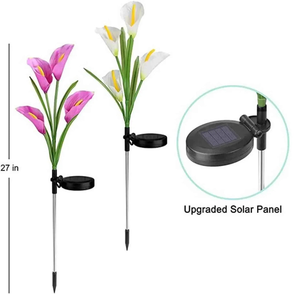 Outdoor Solar Lily Garden Lights Set