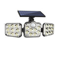 Solar Lamp Outdoor Flood Light with Motion Sensor, 3 Heads, IP65 Waterproof